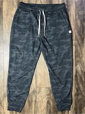 Vuori Performance Jogger Pants Women's Size Small Charcoal Camo DreamKnit Lounge